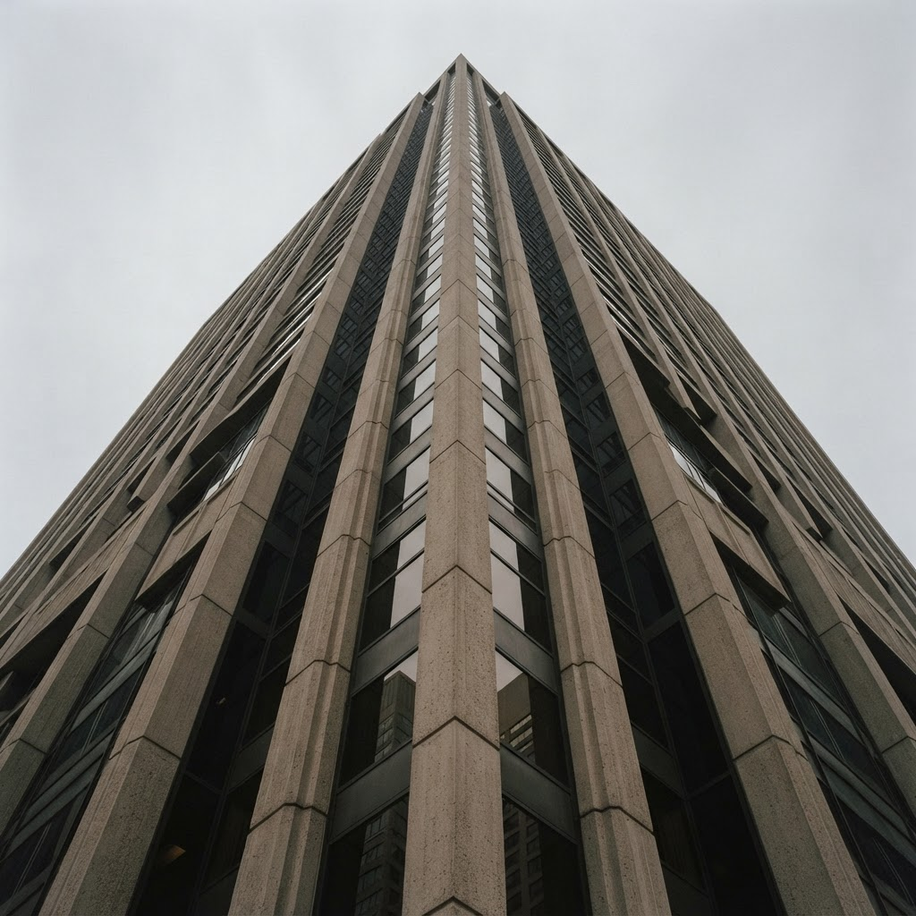 Detail of a modern architectural facade